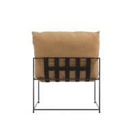 Brovian Tobacco Fabric Lounge Chair - 25LD