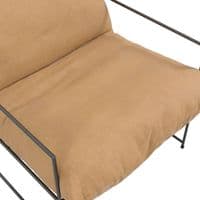 Brovian Tobacco Fabric Lounge Chair - 25LD