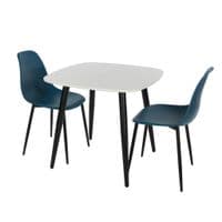 Bruno Curve Multiple Colours Plastic Pair of Dining Chairs ASCH21 CP