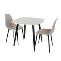 Bruno Curve Multiple Colours Plastic Pair of Dining Chairs ASCH21 CP