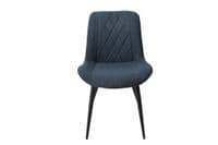 Bruno Diamond Stitch Multiple Colours Fabric Pair of Dining Chairs ASCH15 CP