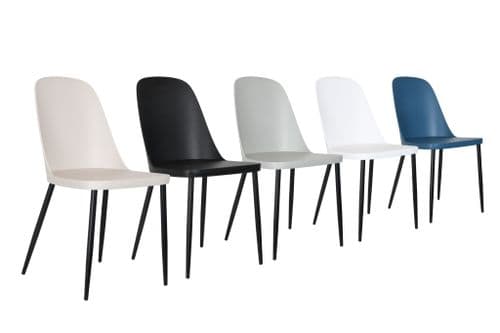 Bruno Duo Multiple Colour Plastic Pair of Dining Chairs ASCH22 CP