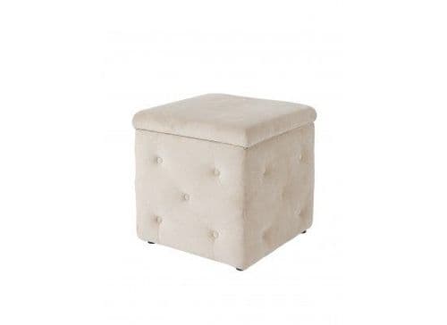 Calais Beige Velvet Storage Box 2017 LD116