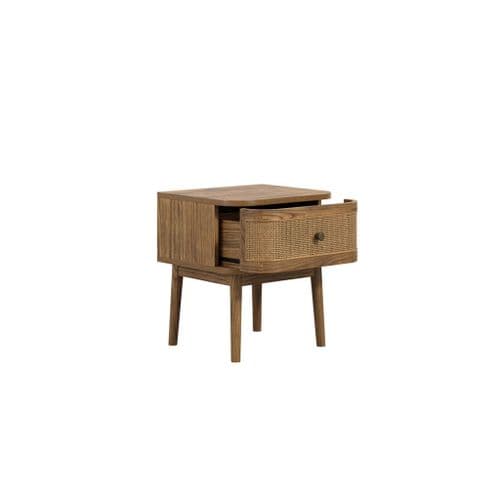 Callaire Oak Effect Bedside Table - 25LD