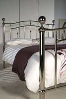 Callisto Chrome 4ft6 Double Metal Bed - LLB