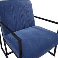 Camaria Blue Velvet Lounge Chair - 25LD