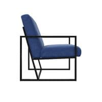 Camaria Blue Velvet Lounge Chair - 25LD