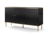 Camelia Black And Gold Large 3 Door Elegant Sideboard