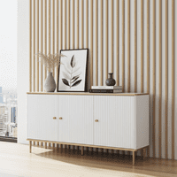 Camelia White And Gold Large 3 Door Elegant Sideboard