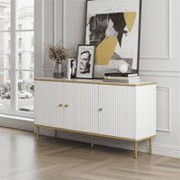 Camelia White And Gold Large 3 Door Elegant Sideboard