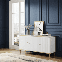 Camelia White And Gold Large 3 Door Elegant Sideboard