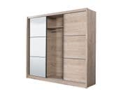 Canberra Extra Large Oak 3 Sliding Door Wardrobe Slider 236cm Wide 11008280