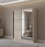 Canberra Oak Effect Sliding Wardrobe - Wardrobe Clearance
