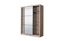 Canberra Oak Effect Sliding Wardrobe - Wardrobe Clearance