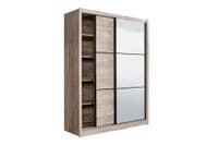 Canberra Oak Effect Sliding Wardrobe - Wardrobe Clearance