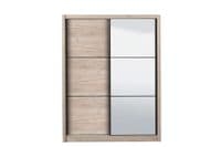 Canberra Oak Effect Sliding Wardrobe - Wardrobe Clearance