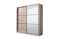Canberra Oak 2 Door Sliding Door Wardrobe Slider 215cm Wide 11008278