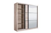 Canberra Oak 2 Door Sliding Door Wardrobe Slider 215cm Wide 11008278