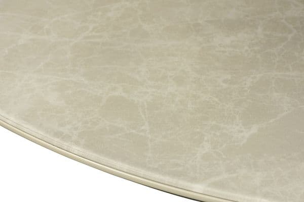 Capra 107cm wide Round Dining Table with Chrome Legs - WF-CAP02