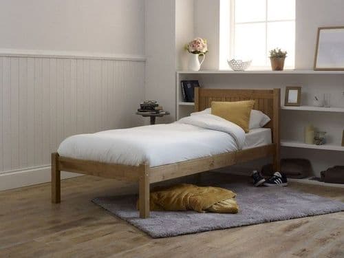 Capricorn Wooden Pine Finish 3ft Single Bed - LLB