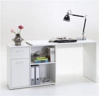 Carla Small L Shaped Corner Computer Desk White – Furniture Factor UK
