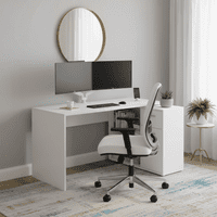 Carla Small L Shaped Corner Computer Desk White – Furniture Factor UK
