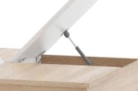 Castell Oak And Matt White Lift Up Storage Coffee Table CASZ11
