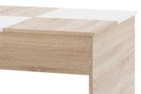 Castell Oak And Matt White Lift Up Storage Coffee Table CASZ11