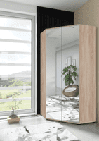 Mirrored Corner Wardrobe - Online Outlet