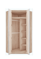 Mirrored Corner Wardrobe - Online Outlet