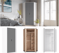Large and Small Corner Wardrobe - SALE NOW ON