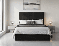 Cellini Matte White Overbed Unit with Double or Kingsize Bed SET - 3485 / MIA