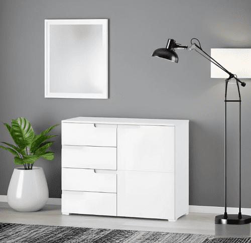 Cellini White Gloss Small Compact Sideboard