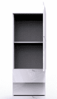Cellini White Gloss Bathroom Storage Cabinet - Online Outlet
