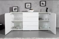 Cellini White Large Sideboard Unit with Drawers- Online Outlet