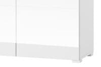 Cellini White High Gloss Tall 2 Drawer 2 Door Sideboard Storage Unit S7