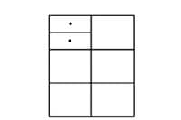 Cellini White High Gloss Tall 2 Drawer 2 Door Sideboard Storage Unit S7