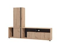 Chania Artisan Oak Effect Slatted TV Entertainment Unit - 11013496 RZ