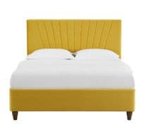Chaumont Mustard Luxe Velvet King Size Bed 22LD167