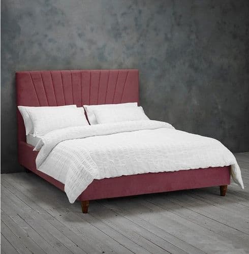 Chaumont Pink Luxe Velvet King Size Bed 22LD168
