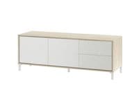 Chavez White And Oak Effect 2 Door 2 Drawer TV Unit 016622F  S/O