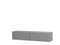 Clermont Graphite Grey Wall Mounted Floating Wide Large TV Entertainment Unit 11013549 RZ