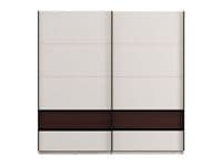 Colbury Luxury Cashmere and Walnut 2 Door Sliding Wardrobe 220cm - 11015314