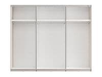Colbury Luxury Cashmere and Walnut 3 Door Sliding Wardrobe with Mirror 270cm - 11015191