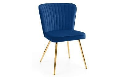 Colmar Blue Velvet Dining Chair 24JB219