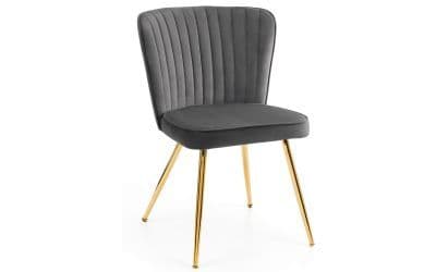 Colmar Grey Velvet Dining Chair 24JB218