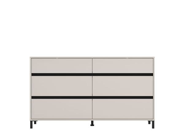 Corbett Cashmere 6 Drawer Wide 157cm Chest of Drawers - 11014145 RZ