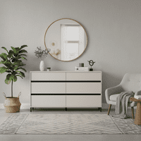 Corbett Cashmere 6 Drawer Wide 157cm Chest of Drawers - 11014145 RZ