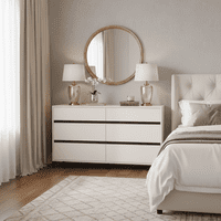 Corbett Cashmere 6 Drawer Wide 157cm Chest of Drawers - 11014145 RZ