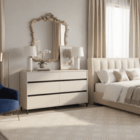 Corbett Cashmere 6 Drawer Wide 157cm Chest of Drawers - 11014145 RZ